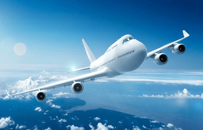 Airplane in the sky